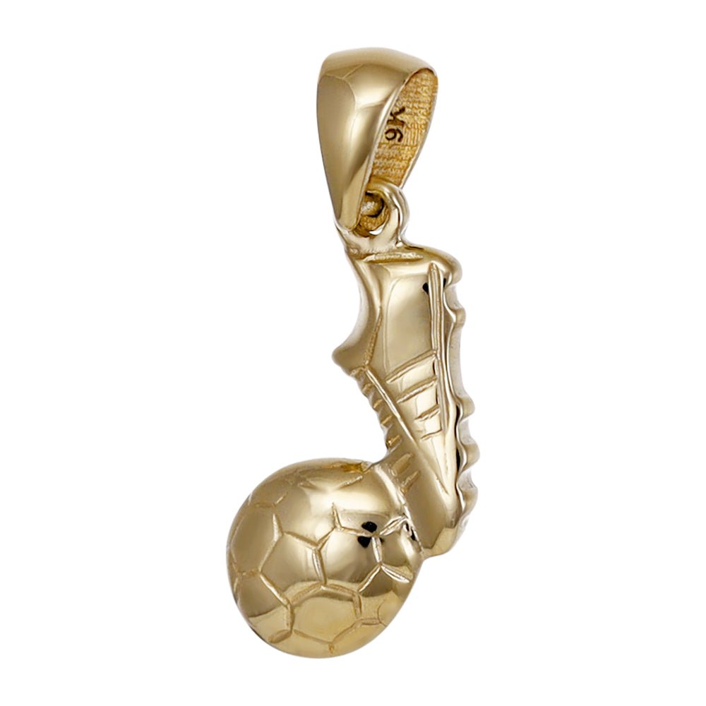 9ct yellow gold Football-boot Drop Pendants PD60-9-39-1 - FJewellery