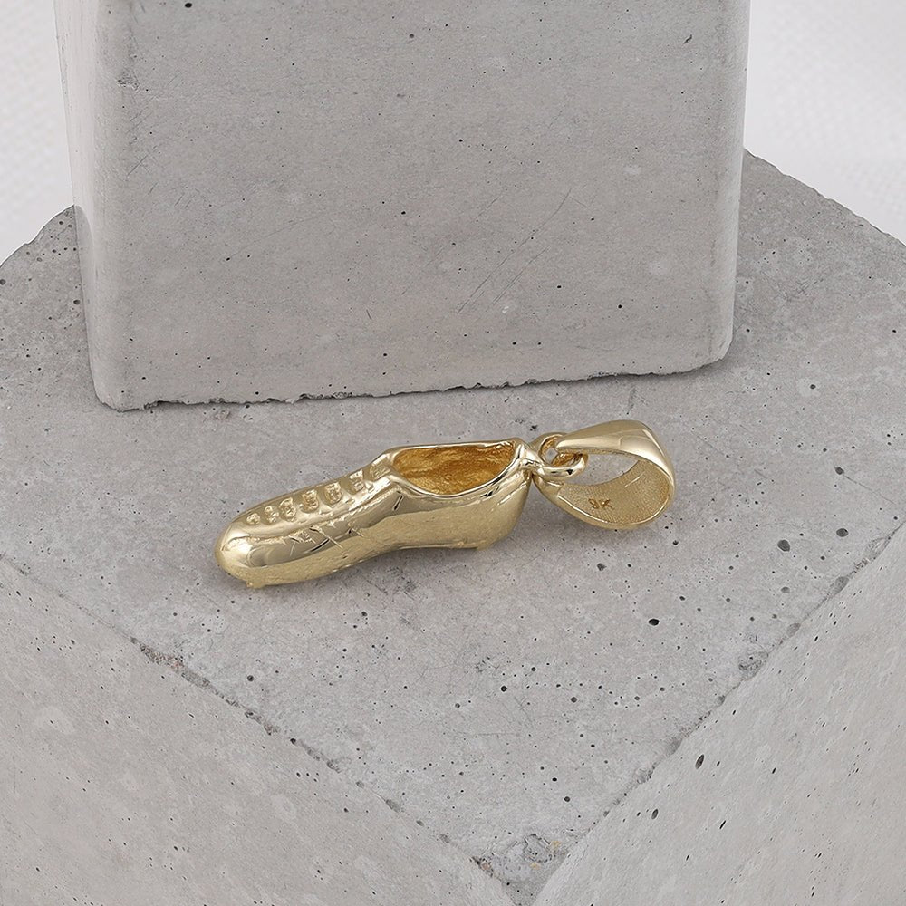 9ct yellow gold Football-boot Drop Pendants PD60-9-39-4 - FJewellery