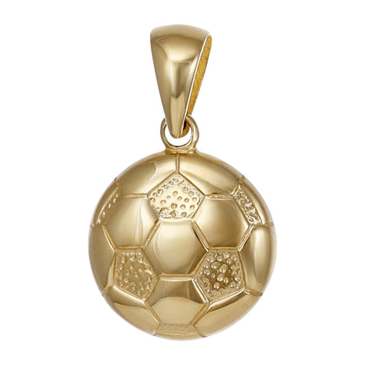 9ct yellow gold Football Drop Pendants PD60-9-40-15 - FJewellery