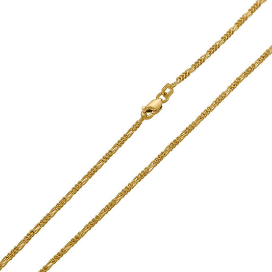 9ct Yellow Gold Fox tail Chain 2mm CNM00890 - FJewellery