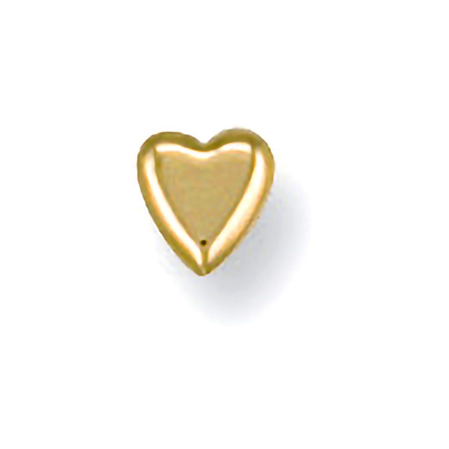 9ct Yellow Gold Heart Nose Stud - FJewellery