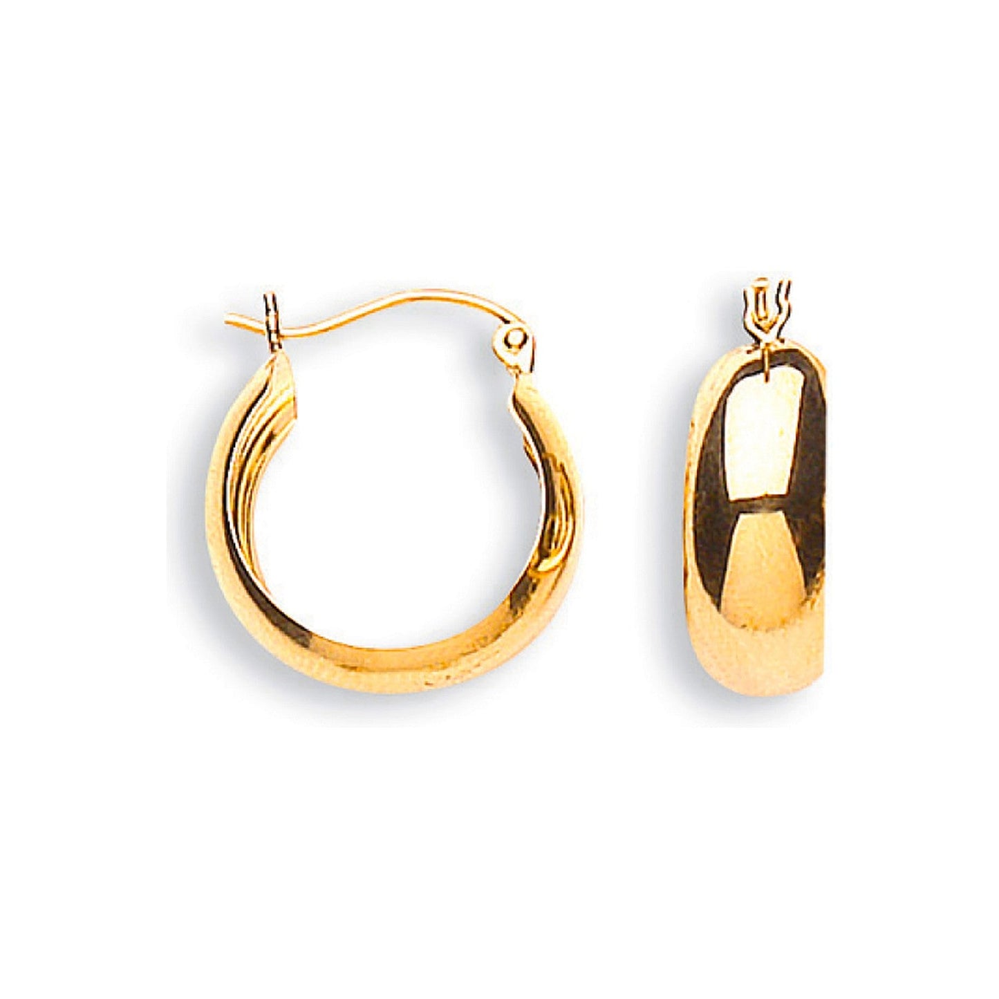 9ct Yellow Gold Hoop Earrings 17.1mm - FJewellery